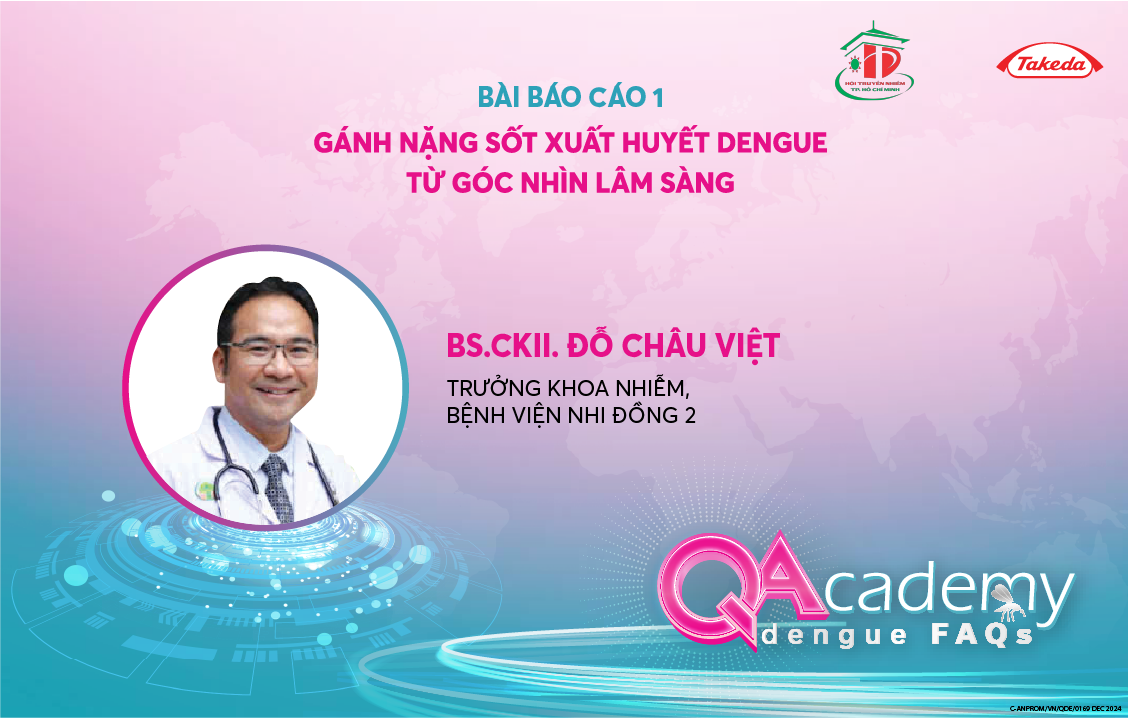 Gánh nặng Sốt xuất huyết dengue từ góc nhìn lâm sàng